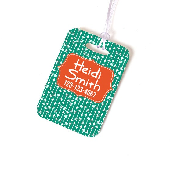 Custom Bag Tag Monogram Backpack Name Tag Personalized