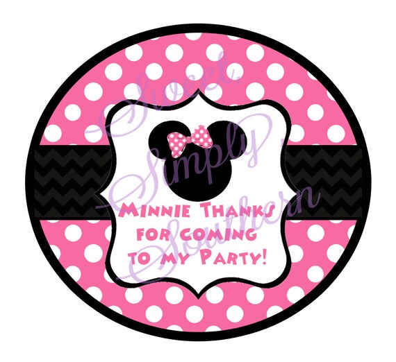 Oh Toodles Pink and Black Minnie Mouse by SweetSimplySouthern