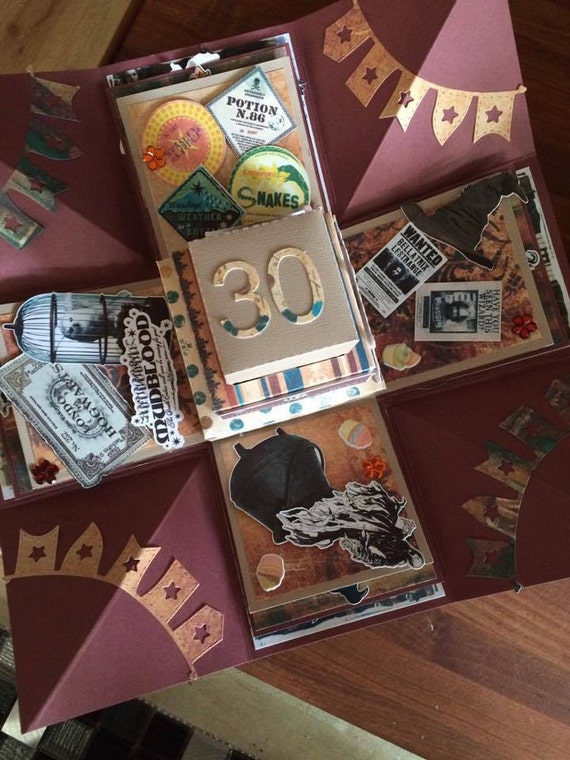 Harry Potter Keepsake Birthday Explosion box Exploding box