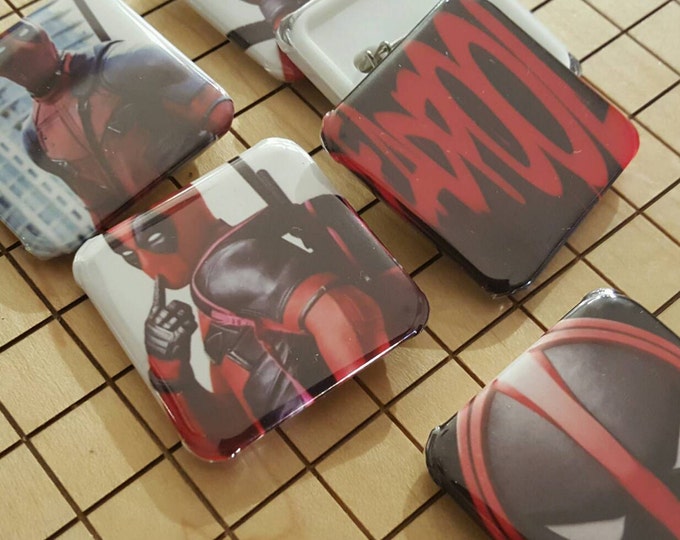 Button pins, Deadpool, Comics, Pin Backs, Backpack Pins, Deadpool Gifts