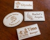 Items Similar To Magnetic Name Tags, Laser-engraved Name, Personalized ...