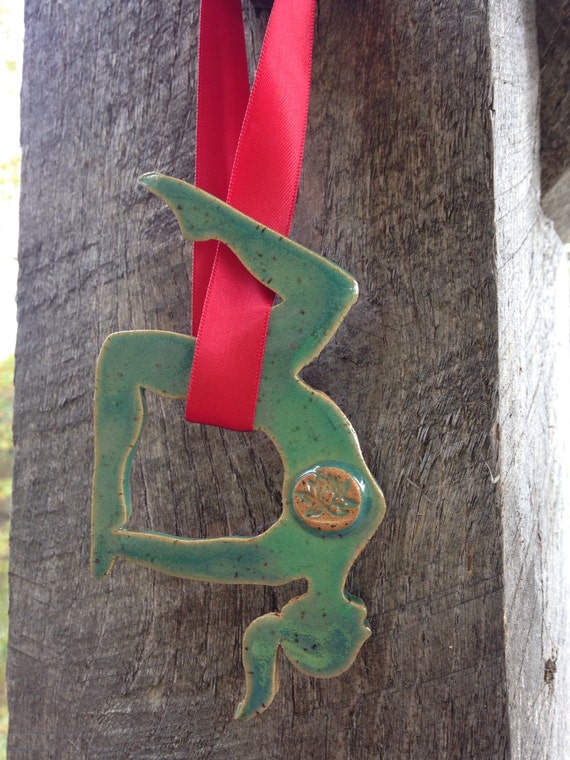 Aerial yoga christmas ornament aerial hammocks silks holiday