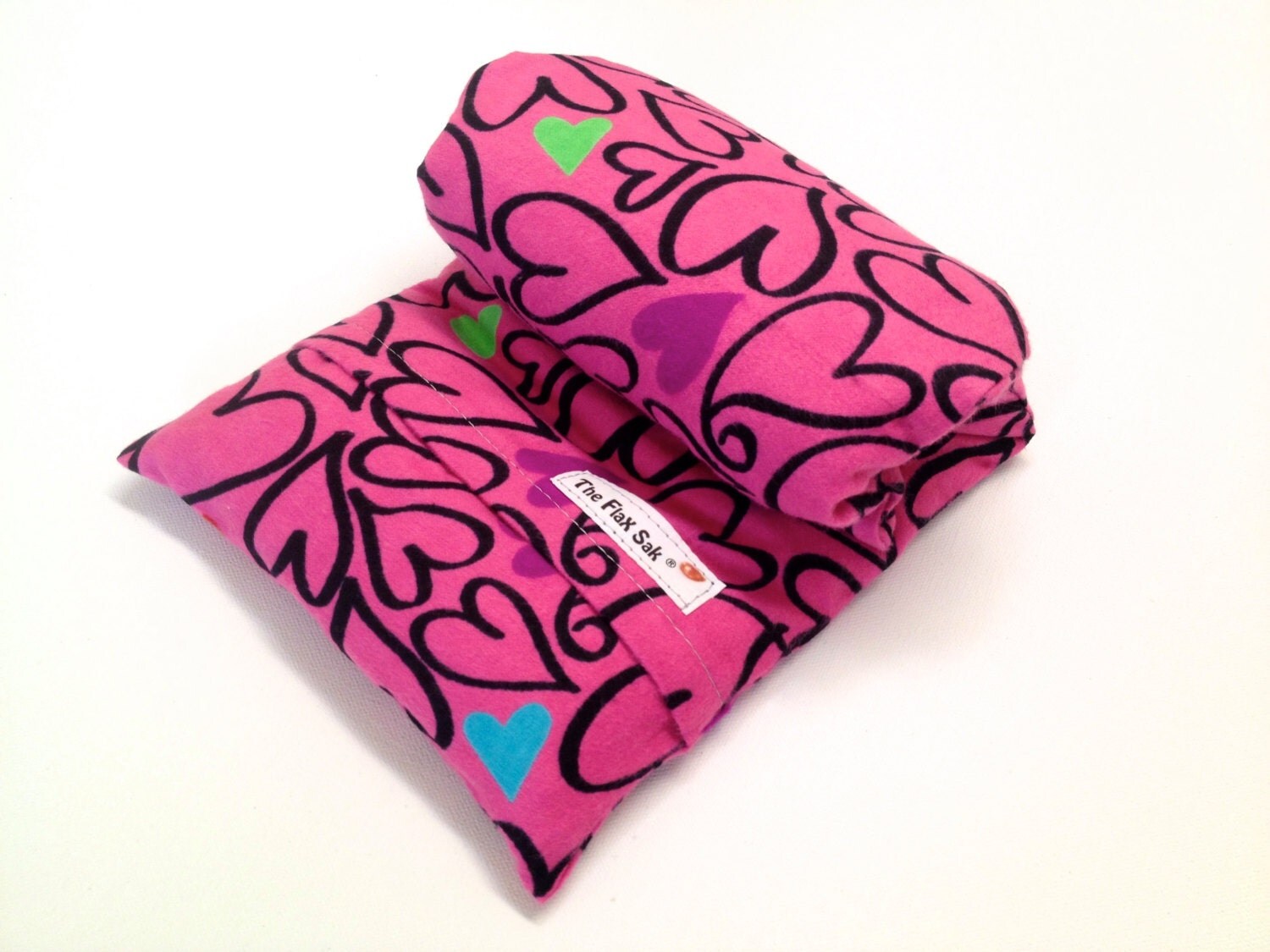 FLAX HEATING PAD large With Removable/Washable Flannel