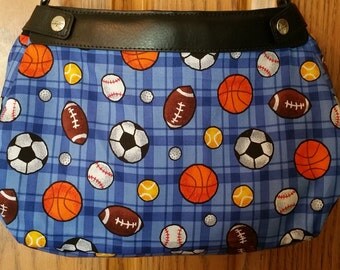 PS 007 Sports Design Suite Skirt COVER ONLY for the 31 Suite Skirt Purse Handmade