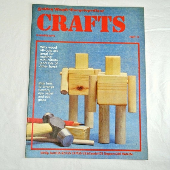 Crafts Magazine Part 17 UK Vintage Magazine Using Wood