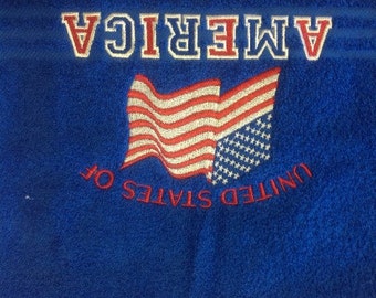 Amerikanische flagge handtuch | Etsy