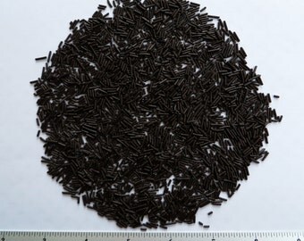 20g Dark Chocolate Strands SPRINKLES vermecilli edible cake decoration topper (MUD?)