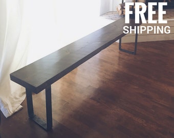Reclaimed Wood Bench | Wooden Bench, Wood Bench | Dining Bench, Entry Bench | Free shipping