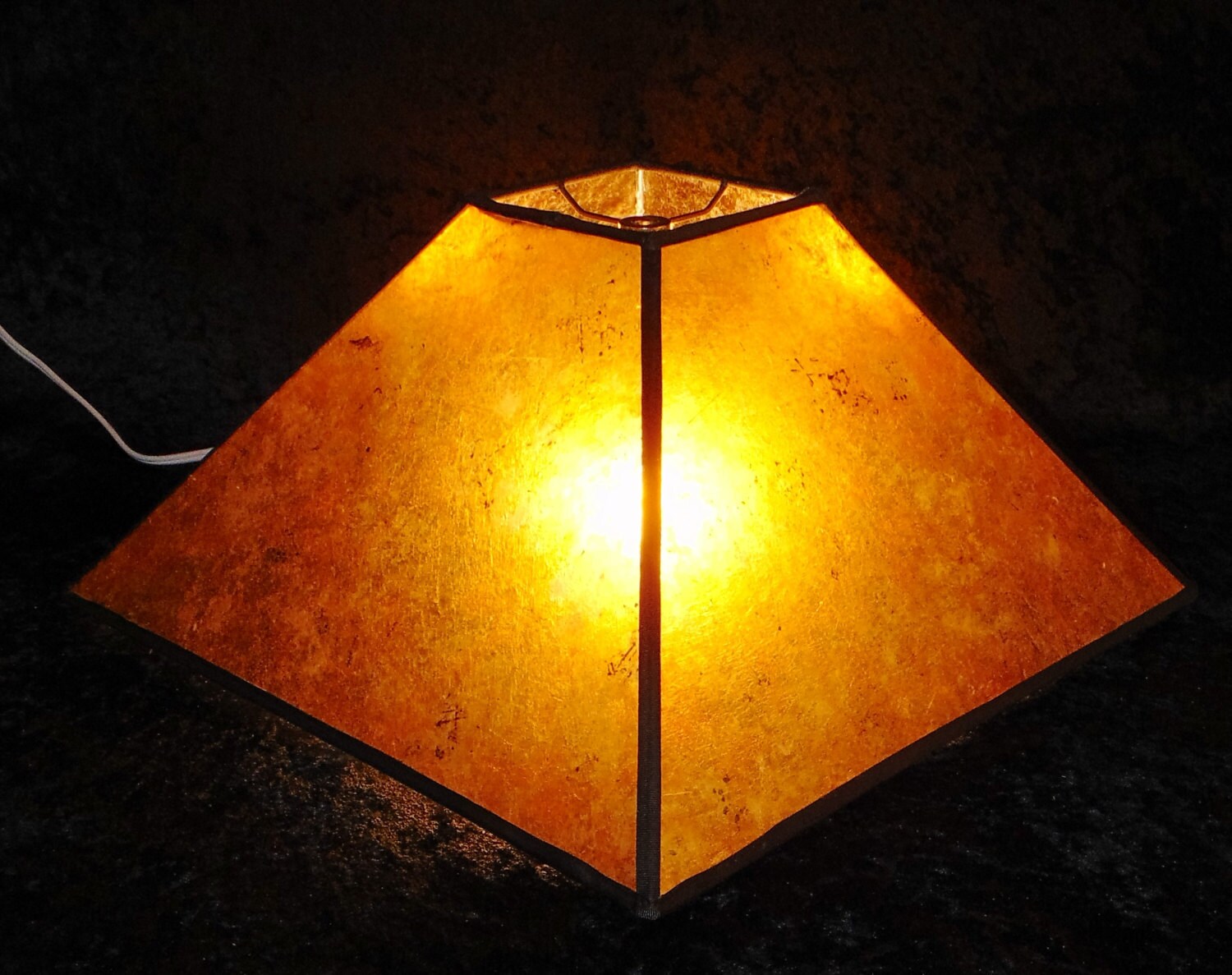 MICA Lamp shade Amber by FranzGTKDesigns on Etsy