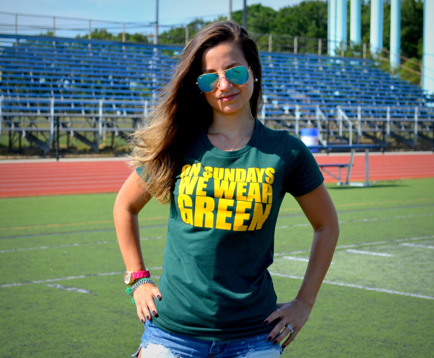 Packers On Sundays We Wear Green Packers Tee by WearPurdy