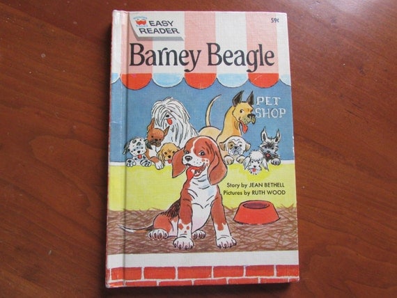 Vintage Easy Reader Barney The Beagle Children S Book Hard