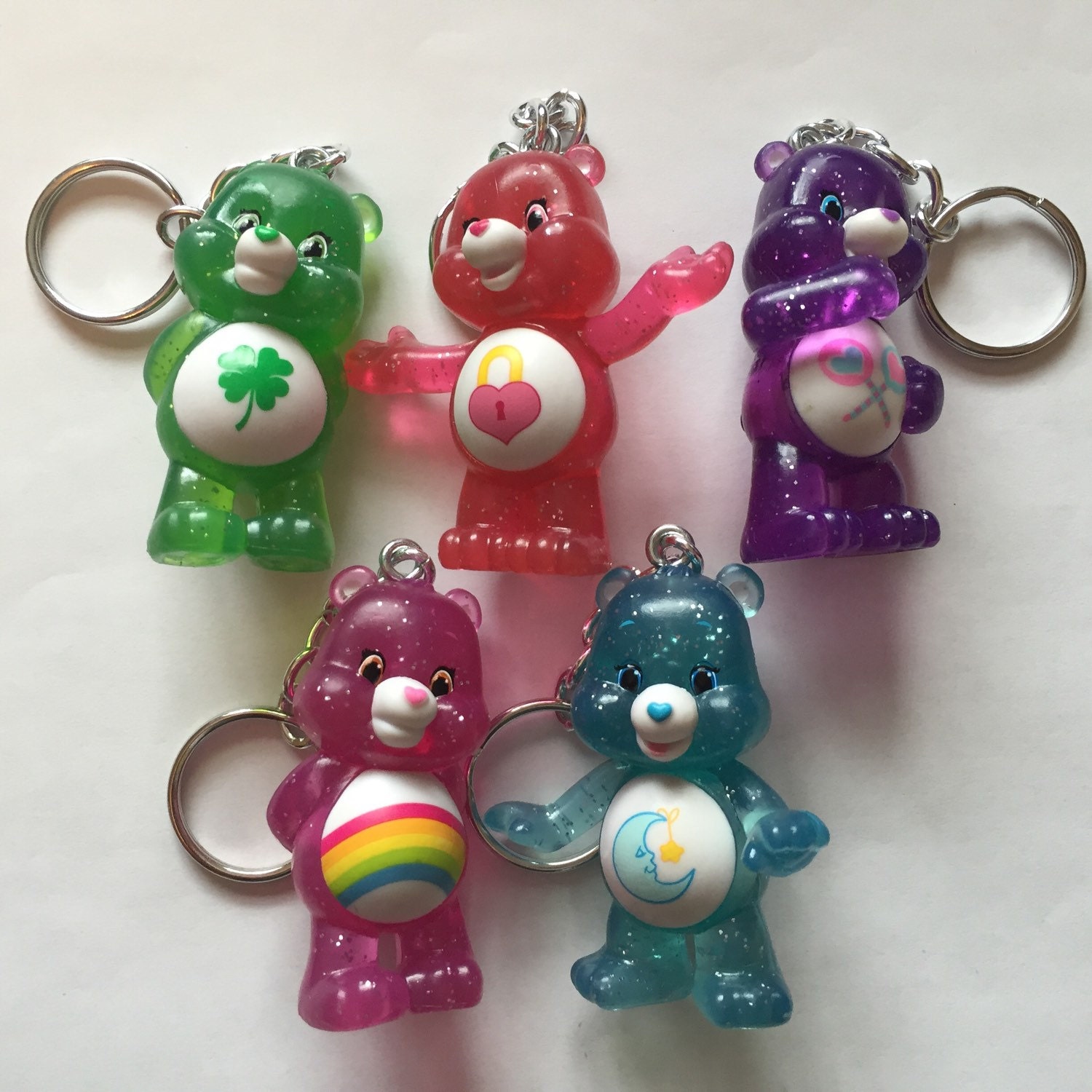 care bear keychain plush