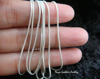 Sterling Silver 40 inch Long Snake Chain NG-0137