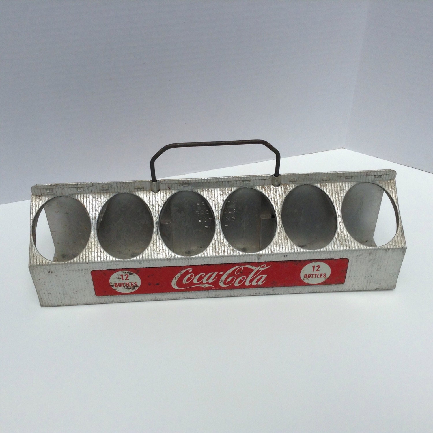 Coca Cola Carrier 12Bottle Aluminum Bottle Holder Vintage