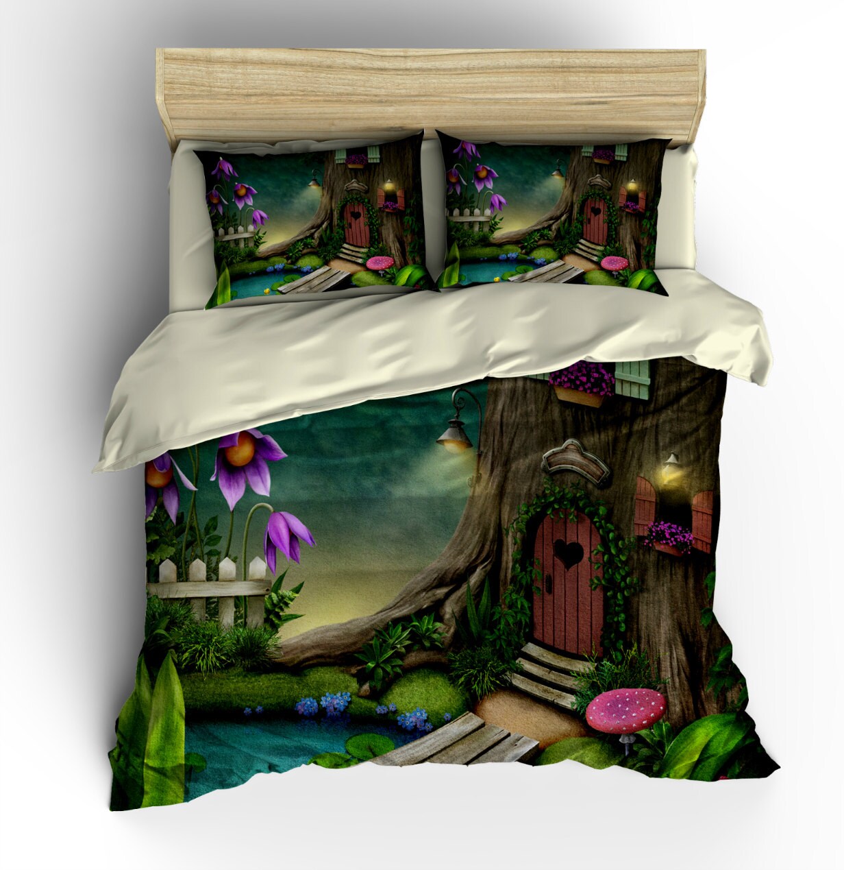 BeddingHobbit Fairy Forest Bedding Duvet Cover by FolkandFunky