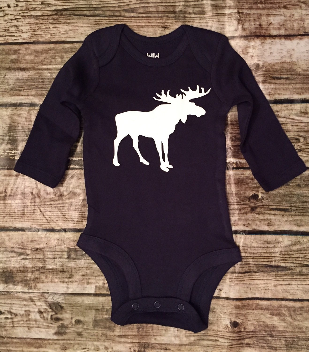 Moose bodysuit Baby Boy Bodysuit Moose Moose Shirt by BellaPiccoli