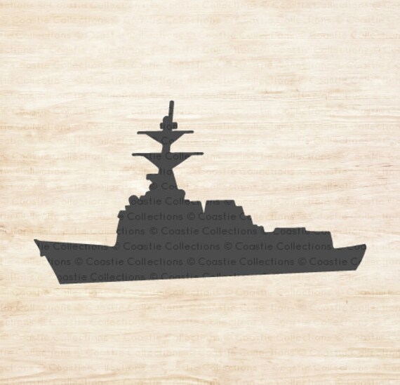 Navy Destroyer Stencil