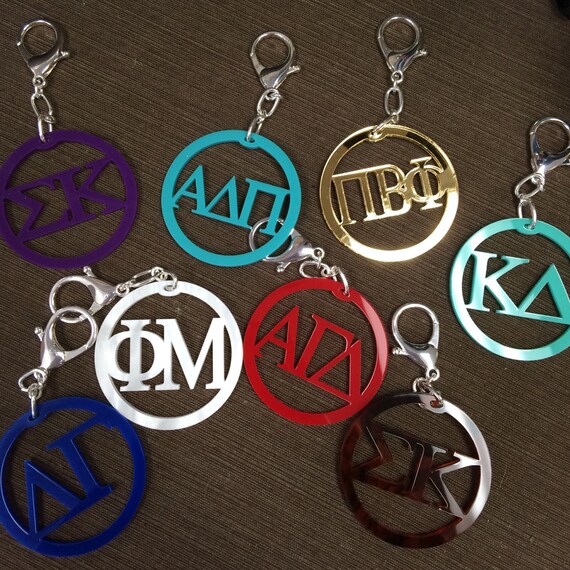 Custom Sorority Acrylic Keychains