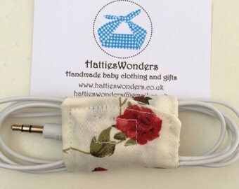 Floral Print Handcrafted Cable Organiser 52