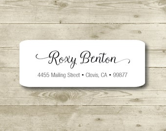 Custom Return Address Label, Personalized, MATTE, Personal, Wedding, Shower