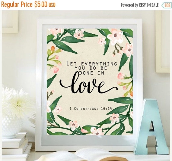 Bible Verse wall art printable art Scripture by LittleEmmasFlowers