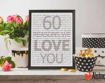 60th Birthday Print - 60 Reasons We Love You - Digital poster - Custom design