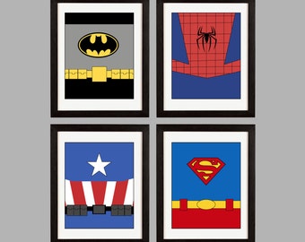 Superhero Wall Art super hero wall art | etsy Superhero Wall Art super hero wall art | etsy