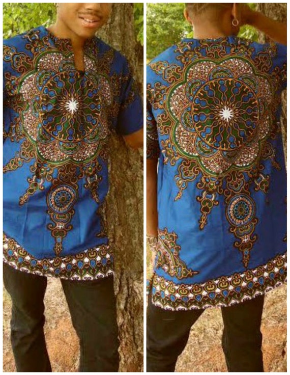 dashiki shirt dress