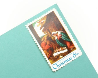 25 Nativity Scene Postage Stamps - 6c - Vintage 1970 - Unused - Quantity of 25 - Christmas - Holiday