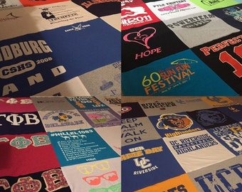 custom t shirt blanket