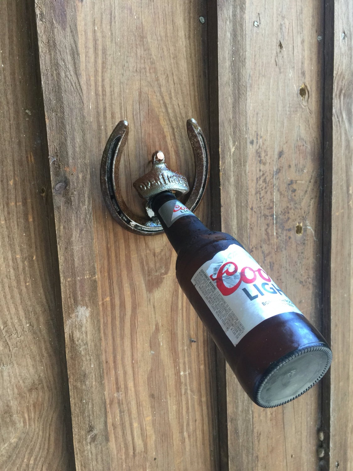 Horseshoe bottle opener. FREE SHIPPING Recycled western