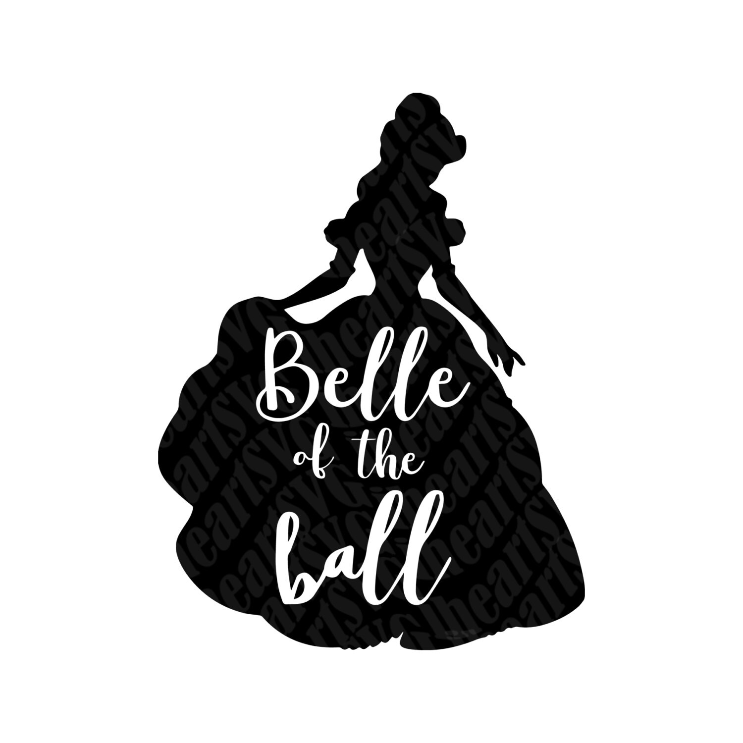 Download Beauty and the Beast Belle of the Ball SVG PNG by IHeartSVG