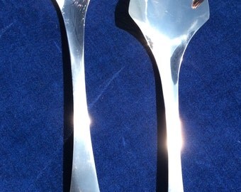 Mid century Danish Lundtofte stainless serving utensils