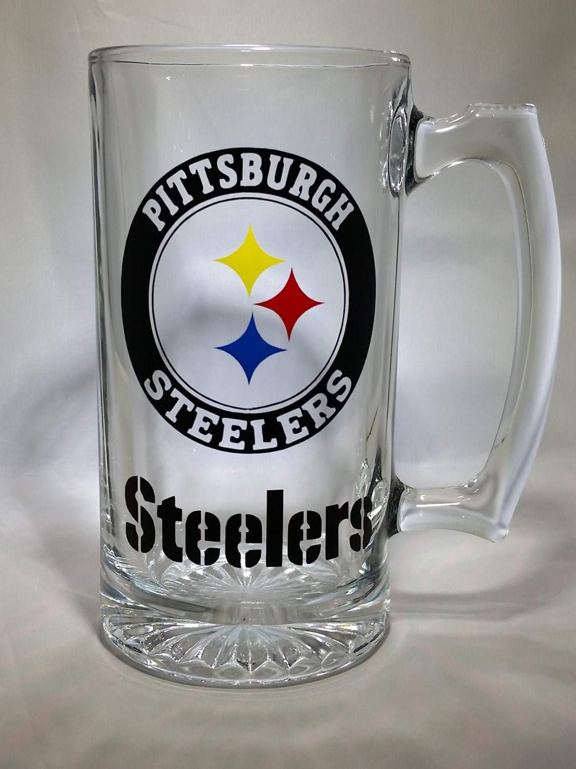 Steelers Beer Mug FREE Shipping Wine Stein by GlitzGiftsNMore