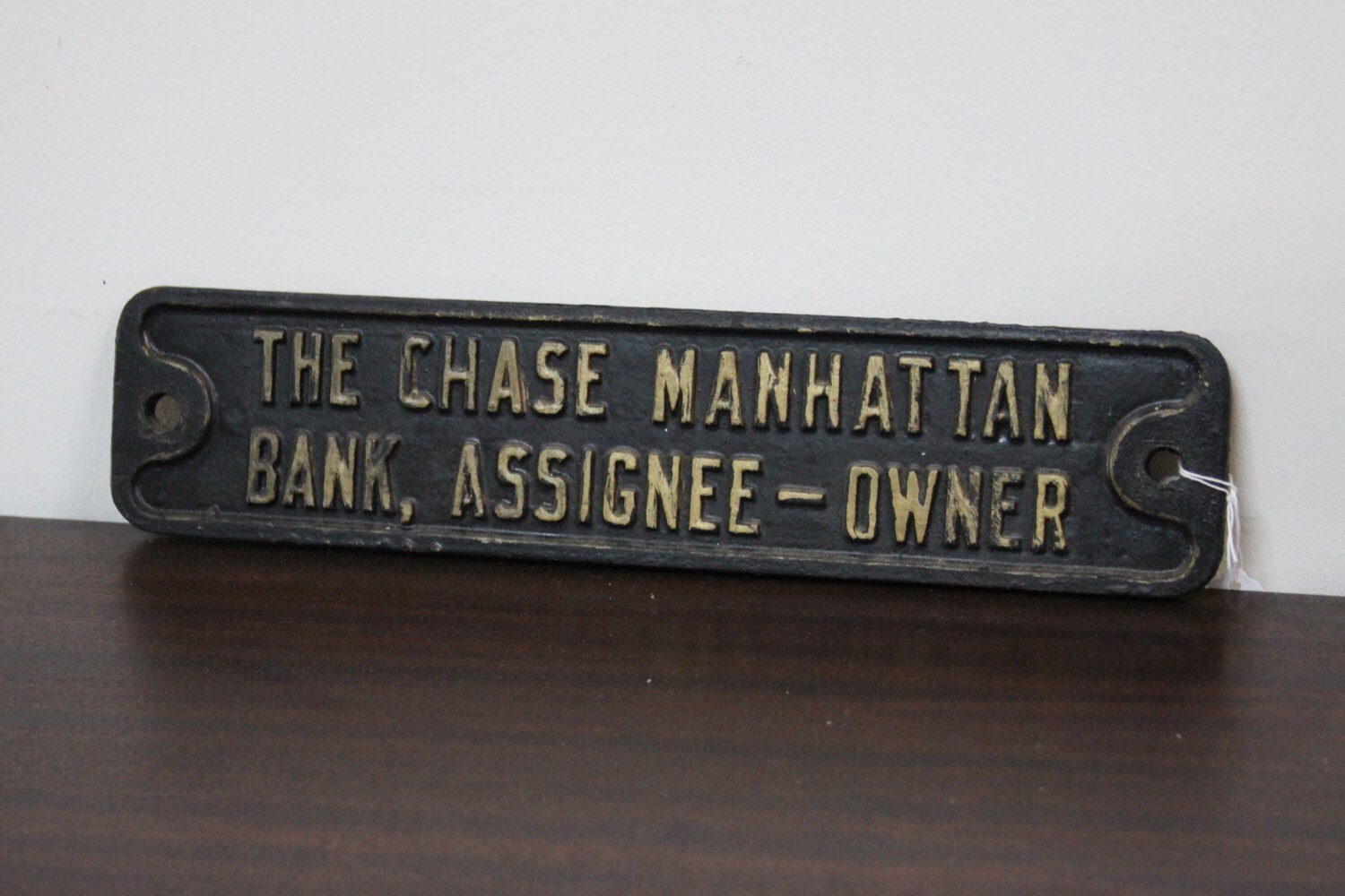 Vintage Chase Manhattan Bank Sign