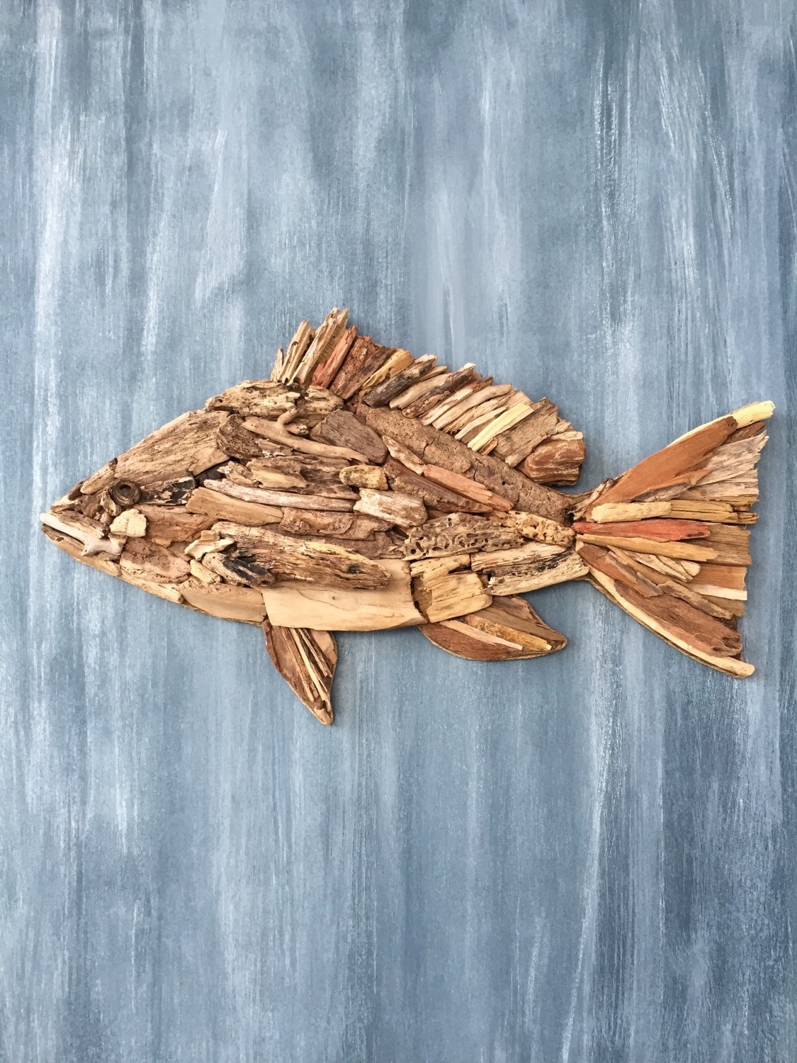 Driftwood Snapper Coastal Wall Decor