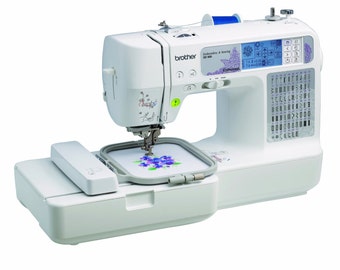 Brother SE400 Combination Computerized Sewing and 4x4 Embroidery Machine With 67 Built-in Stitches, 70 Built-in Designs, 5 Lettering Fonts