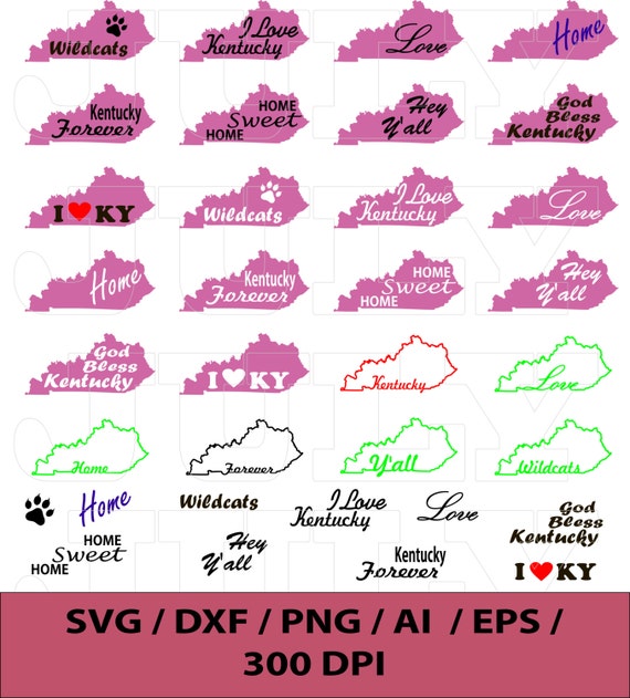 Download Kentucky SVG Cut Files Kentucky SVG dxf ai eps png