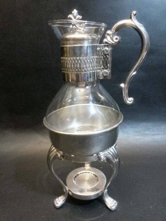 Vintage F.B. Rogers Silverplate Coffee Carafe & Warmer by IpoDepot