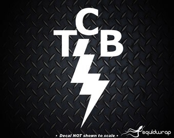 Elvis Famous TCB (Taking Careof Business) Sticker/Decal- 5.2"