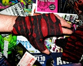 zombie rot fingerless gloves