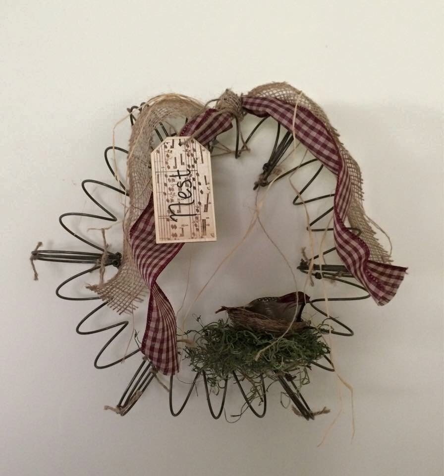 Bed Spring Wreath