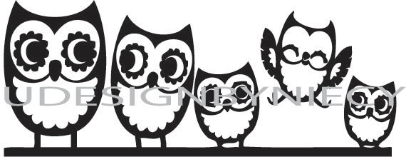 Download OWL FAMILY SVG file...Instant Download from UdesignbyNiecy on Etsy Studio