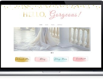 Responsive Wordpress Theme , WordPress themes , MOBILE Wordpress Template,Hello Gorgeous Blog Theme, Photography website,Feminine template