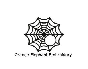 Halloween Spider Web Monogram Font Frame Unique Urban Machine Embroidery Design digital File