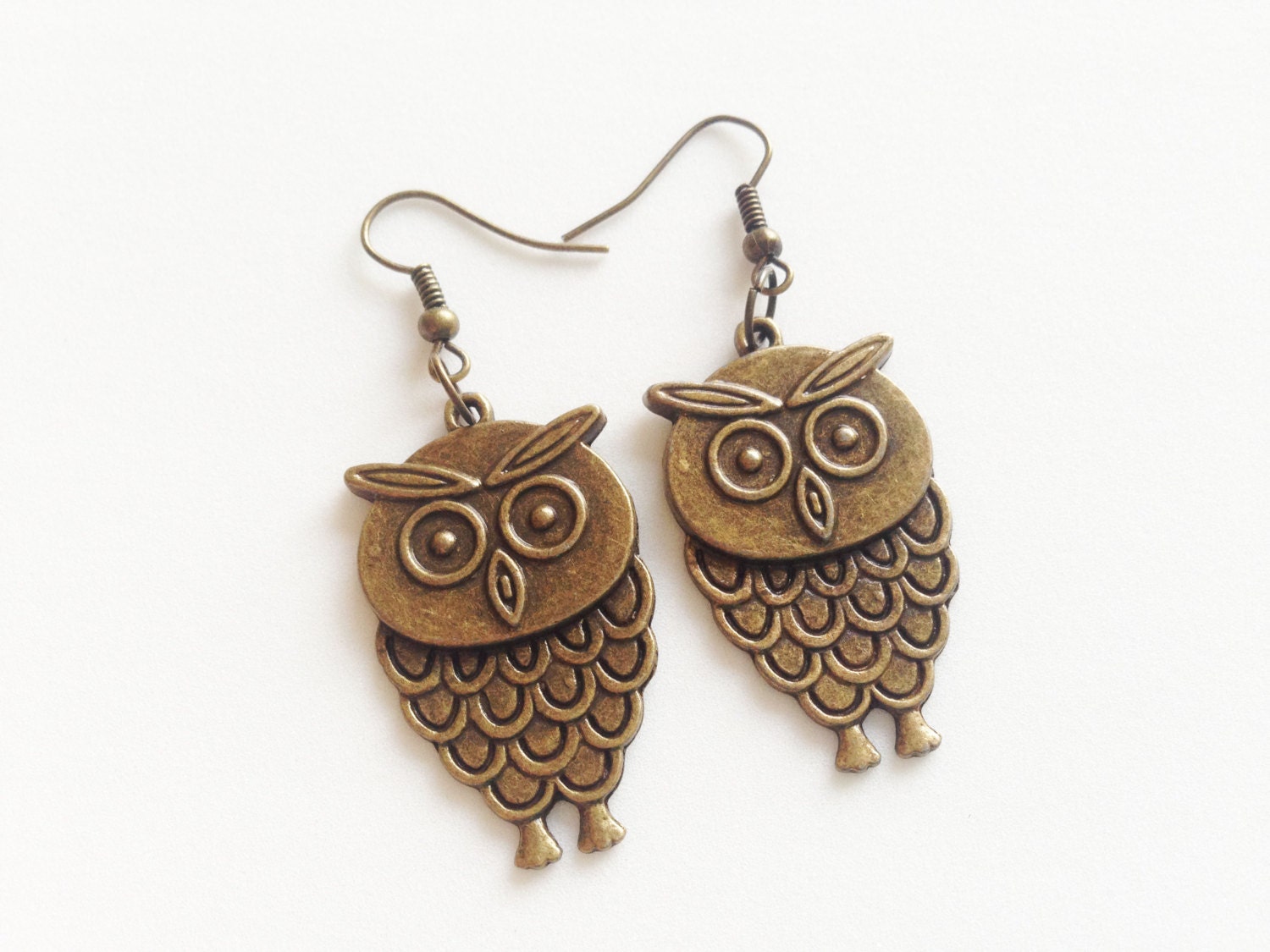OWL Earrings Owl Jewelry Owl Gift Bird Jewelry Bird Earrings