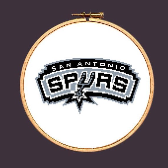 San Antonio Spurs Cross Stitch Pattern Texas by DuctTapeStitches