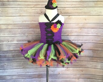 Witch costume - witch tutu - halloween costume - witch dress - witch halloween costume - girls Halloween costumes - baby girls costumes