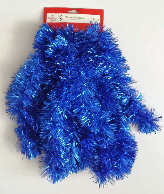 colored christmas tinsel garland blue christmas tinsel colored christmas tinsel garland blue christmas tinsel