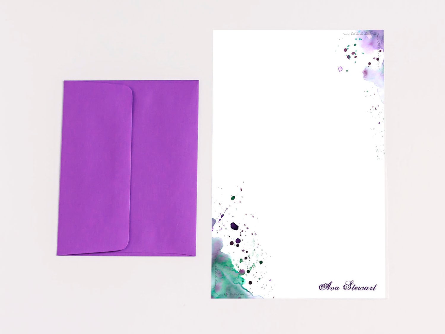 Personalized Stationery Set Personalized Stationary Set Custom